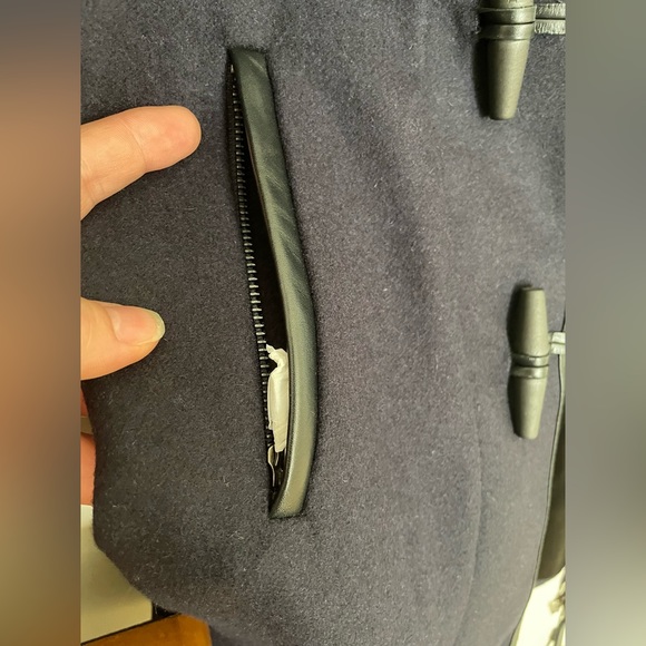 Mackage Navy Wool/Cashmere Coat - Picture 2 of 7